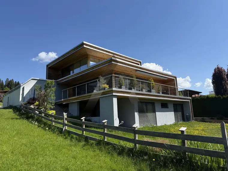 Sonne - Panoramablick - Sackgasse - Hanglage: Modernes Einfamilienhaus