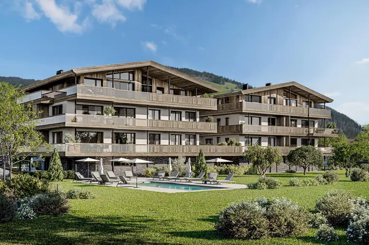 Neubauwohnungen - Zentrumsnah - Großzügige Grünflächen - Pool - Moderner Alpenstil