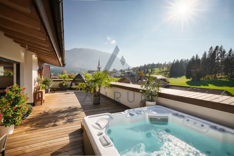 Dachgeschoss-Maisonette mit großzügiger Dachterrasse &amp; atemberaubendem Panoramablick