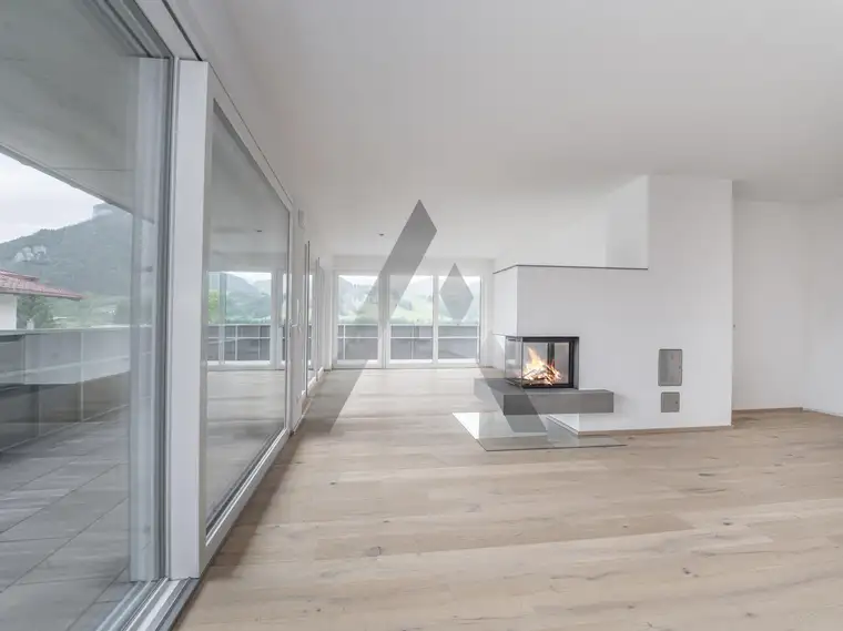 Neubau: Dachgeschoss mit traumhaftem Ausblick