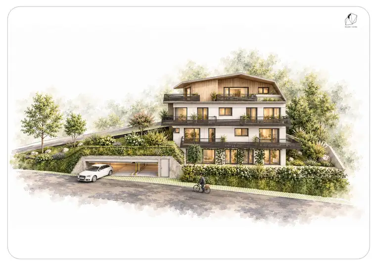 "Resort Staina" Haus 01. 3B I 2-Zimmer I Penthouse I Ganz oben angekommen.