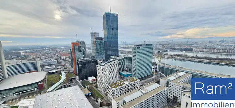2-Zimmerwohnung im Mischek Tower mit traumhaftem Blick auf die Donau zu verkaufen € 499.000