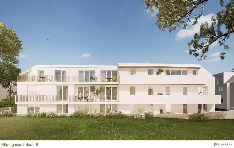 Wohnen im Villenviertel | 3 Zimmer Wohnung mit Eigengarten &amp; Terrasse (EG) | Hügelgasse | Fertigstellung Q1/2025 (Gebäude B - Top 4)