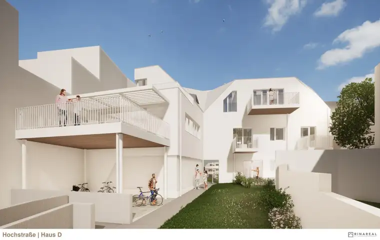 Wohnen im Villenviertel | 3 Zimmer Maisonette-Wohnung mit Terrasse (1.OG+DG) | Hochstraße | Fertigstellung Q1/2025 (Gebäude D - Top 5)