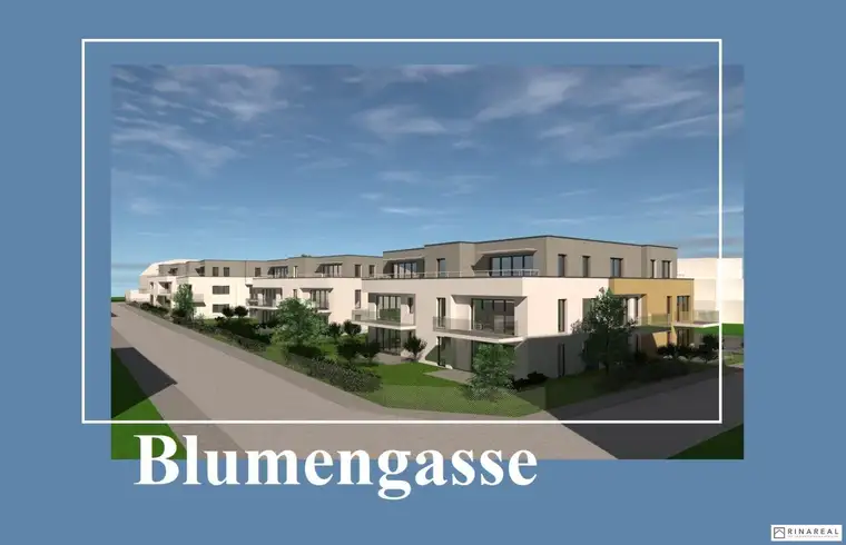 Blumengasse - Bauteil B | Neubauprojekt | 2 Zimmer Wohnung - 1.OG | Balkon | Belagsfertig | Tiefgaragenstellplatz optional | Spätherbst 2024 (Top B8)