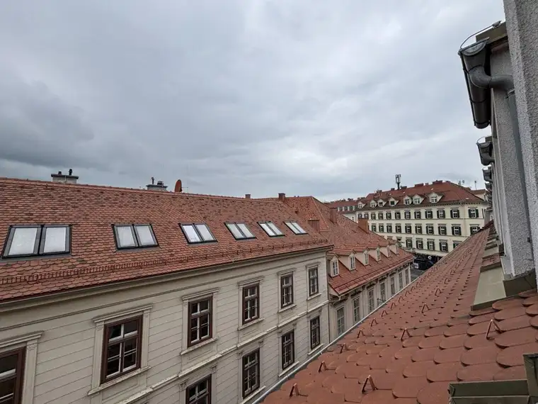 Wohnen unterm Dach mit Blick auf den Schlossberg