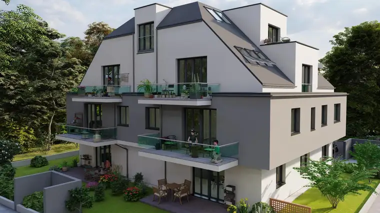 Traumwohnung mit Eigengarten und Terrasse - 3 Zimmer - BEZUGSFERTIG - schlüsselfertig - barrierefrei - provisionsfrei