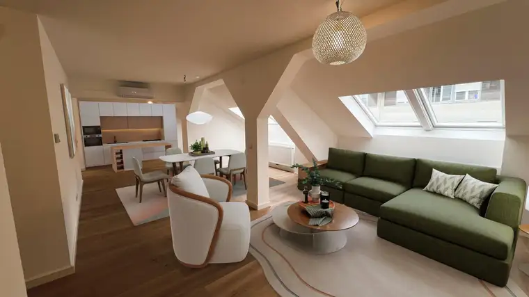 Stilvolle Dachgeschoss-Wohnung mit Terrasse! Erstbezug!