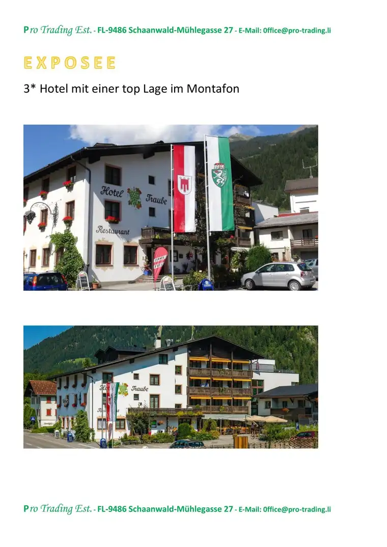 3*Hotel Austria/Vorarlberg/ Montafon zur sofortigen Übernahme