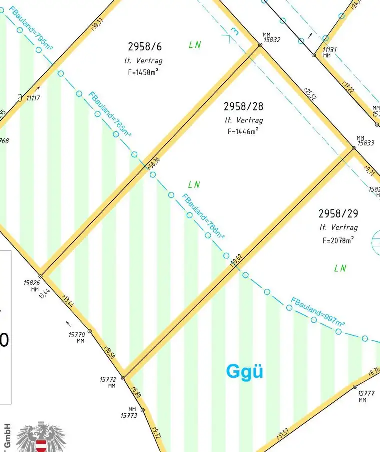 Baugrund im Siedlungsgebiet mitten im Grünen