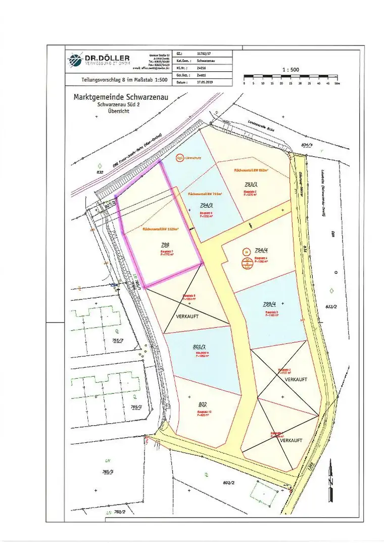 Baugrund im Siedlungsgebiet "Grenzweg" / Parz.Nr: 798