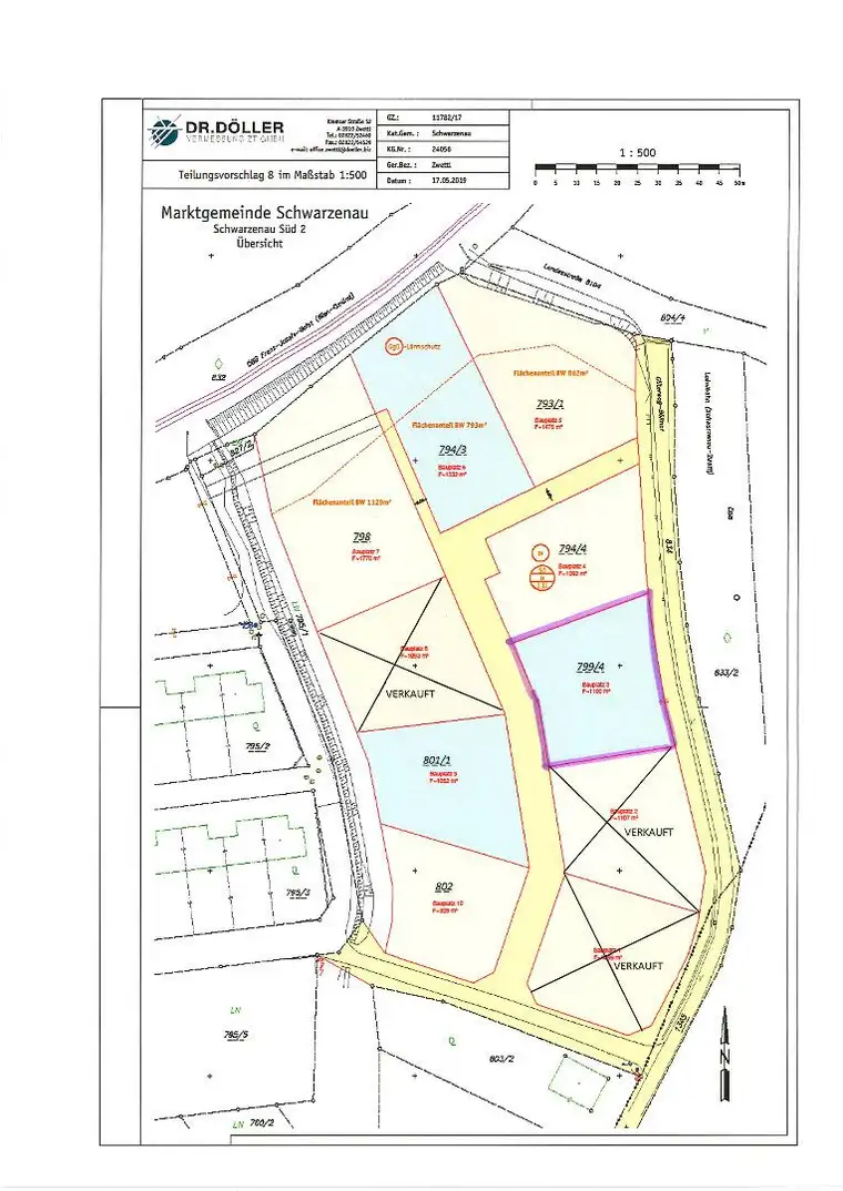 Baugrund im Siedlungsgebiet "Grenzweg" / Parz.Nr: 799/4