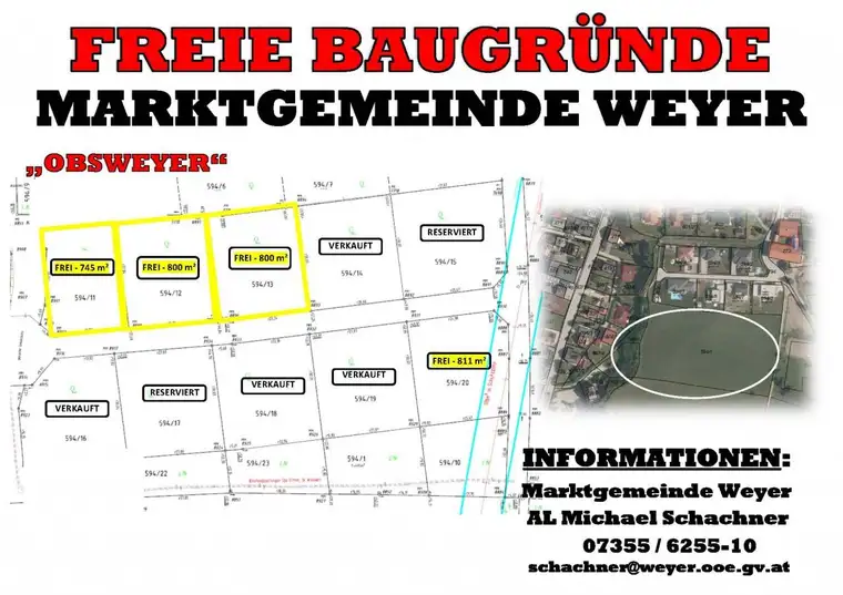 Baugrund Obsweyer, Grundstück Nr. 594/12