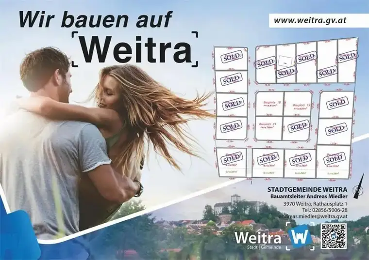 Baugrundstück in Weitra, Siedlung Reinprechtsfeld - Bauplatz 19