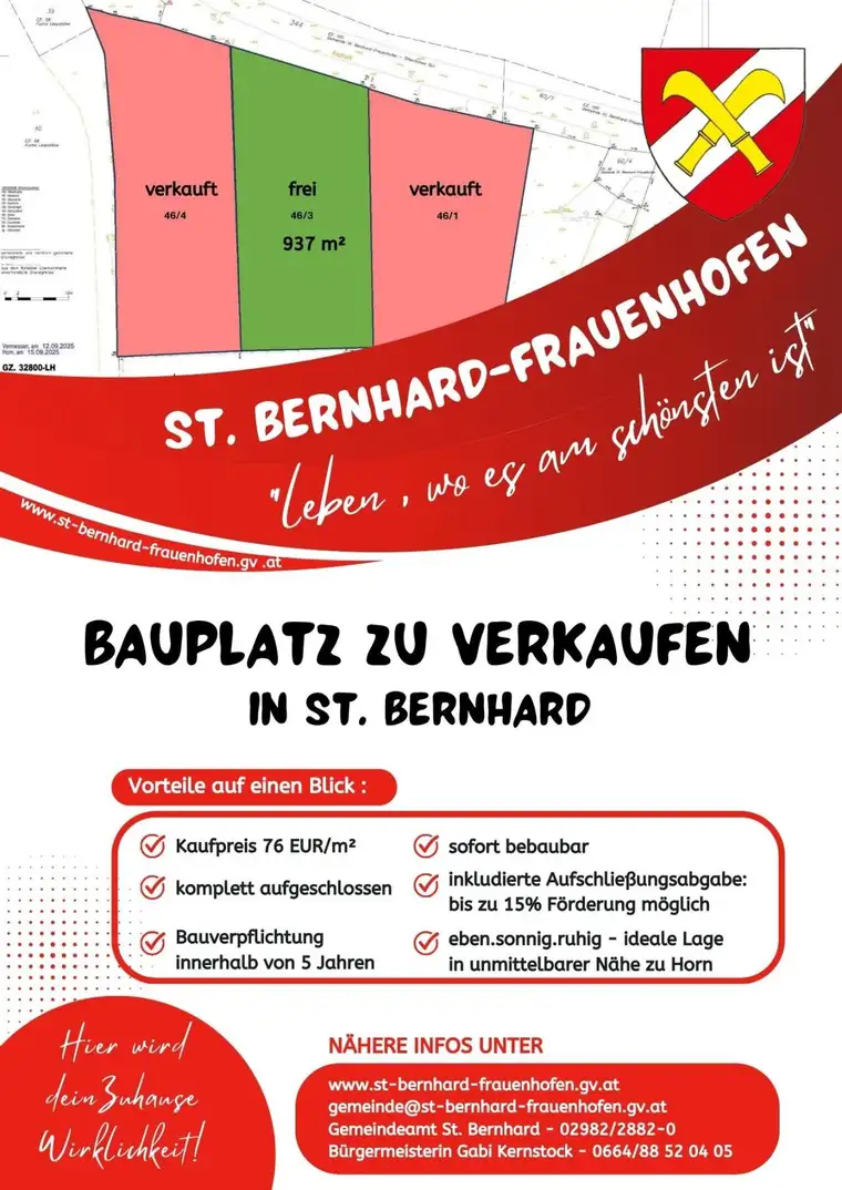 Bauplatz in St. Bernhard