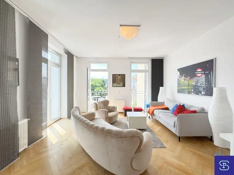 Sonnendurchflutete Traumwohnung mit 2 Zimmern und Balkon in 1070 Wien