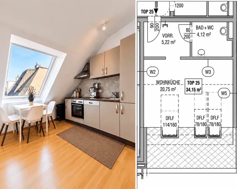 DIE LETZTE VERFÜGBARE WOHNUNG | WOHNEN ÜBER DEN DÄCHERN VON STADLAU | VOLL MÖBLIERT