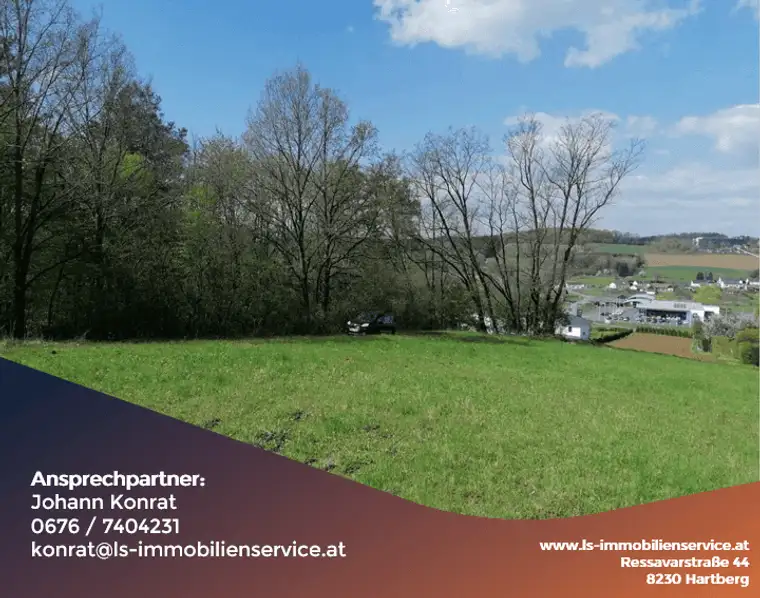 Grundstück in ruhiger Aussichtslage in der Thermenregion Stegersbach
