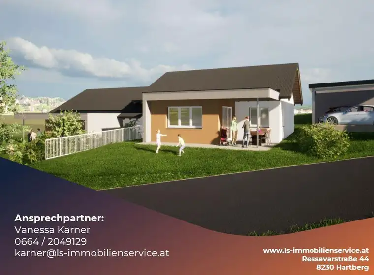 NEU: Doppelhaus-Bungalow in familienfreundlicher Siedlung in Grafendorf bei Hartberg