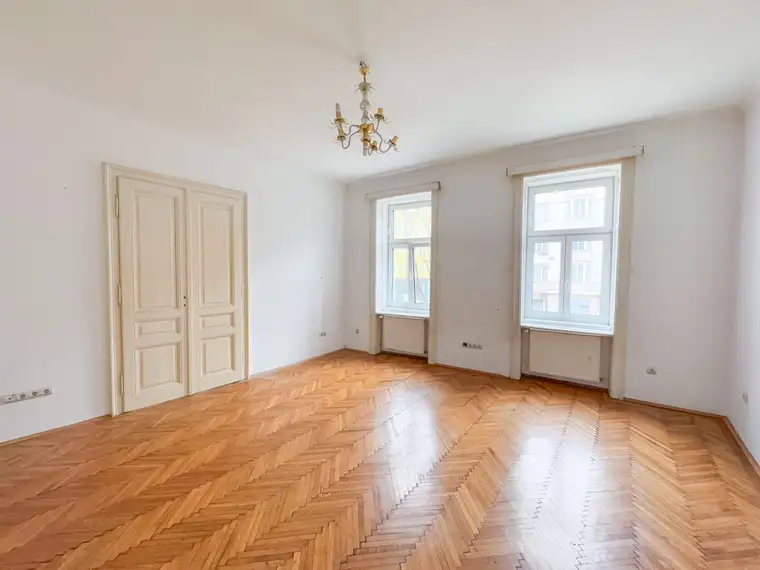 97,72 m2 große, 3 Zimmer Altbauwohnung auf der Wiedner Hauptstraße!