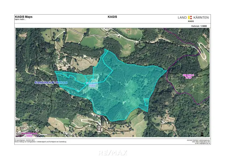 Zusammenhängende, ca. 17,3 ha große Waldfläche in Untergösel