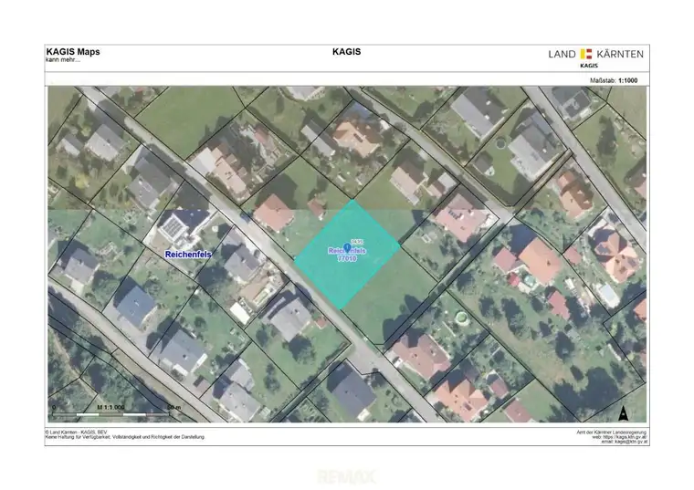 Reichenfels: Ideales Baugrundstück ohne Bauverpflichtung mit ca. 1.032 m² Fläche