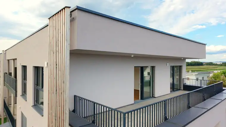 TOP Penthouse mit großzügiger Dachterrasse, Tiefgarage, Erdwärme, Deckenkühlung, Neubau, nachhaltig, exklusiv