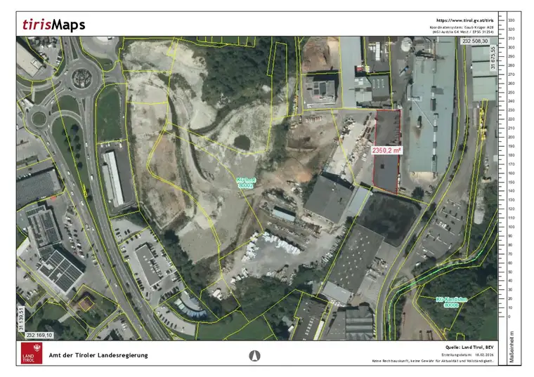 Gewerbegrund mit 2300 m² in Imst zu vermieten