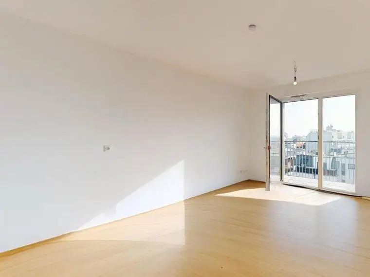 Architekten-Neubau 2021: Singlewohnung mit Südbalkon im 5. Liftstock | freier Mietzins | U6-Nähe