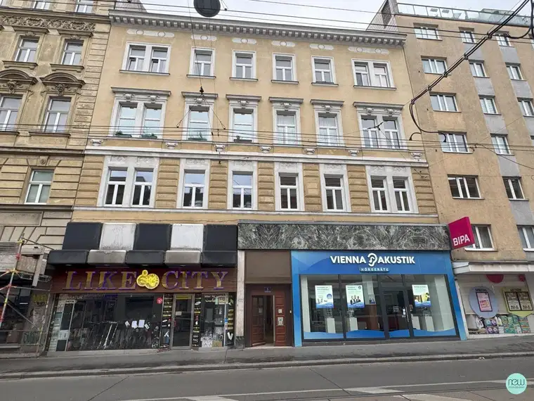 zwischen 8. Bezirk und Brunnenmarkt / neu saniertes, helles 82 m² Altbaubüro / 3 Räume
