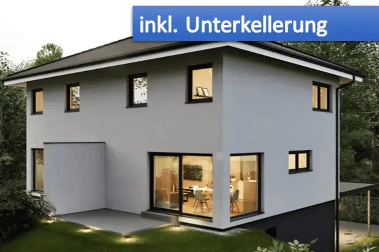 Doppelhaus mit Vollunterkellerung in Lustenu
