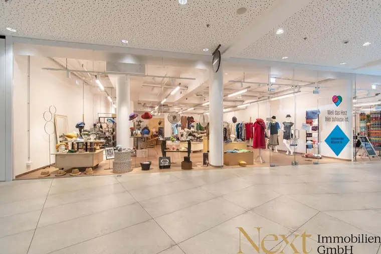 Geschäftsfläche mit Boutiqueflair im beliebten Einkaufscenter LINZERIE direkt an der Landstraße zu vermieten!