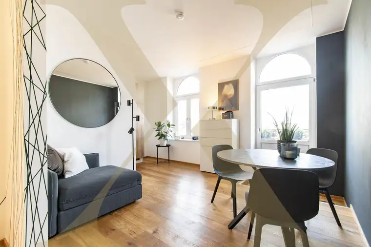 Stilvoll eingerichtete 2-Zimmer-Wohnung mit Balkon am Taubenmarkt an der Landstraße zu vermieten!