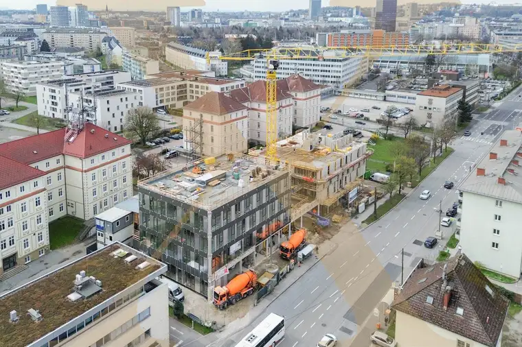 Einzigartige Neubau Büro-/ Praxisflächen im Bauprojekt "Med Cube Linz Mitte" zu vermieten!