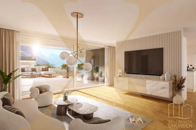 Repräsentative 2-Zimmer-Wohnung mit Südwestloggia im Zentrum von Gmunden zu verkaufen!