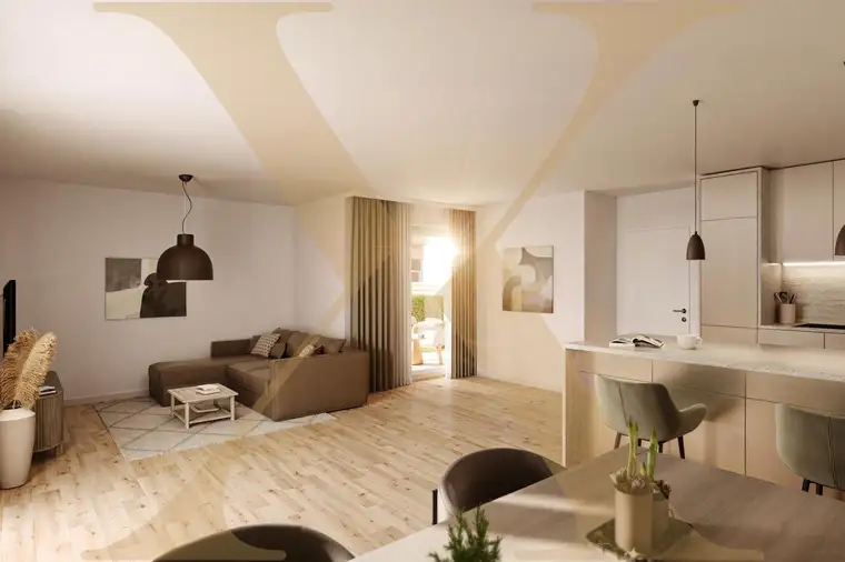 Sonnige 3-Zimmer-Wohnung mit Privatgarten und 2 Garagenplätze in Gmunden zu verkaufen!