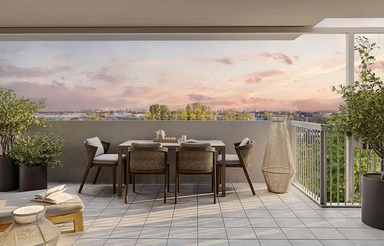 4-Zimmer-Wohnung mit Home-Office, Süd-Balkon mit 20 m² &amp; gratis Balkon-Kraftwerk