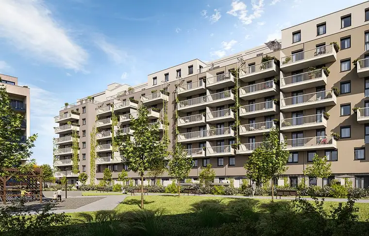 Ruhige 3-Zimmer Wohnung mit großer Terrasse 27 m², Fernblick - Gartenbeet inklusive