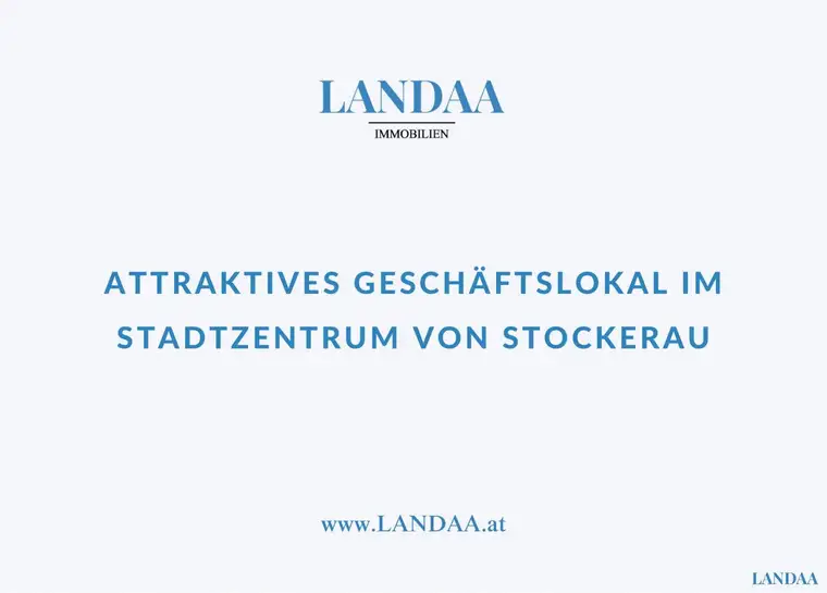 Attraktives Geschäftslokal im Stadtzentrum von Stockerau