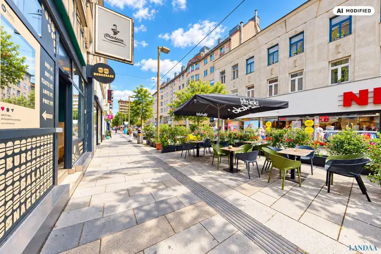 PREISREDUKTION ! Gastro-Highlight auf der Meidlinger Hauptstraße – ca. 130 m², Terrasse &amp; unbefristeter Mietvertrag