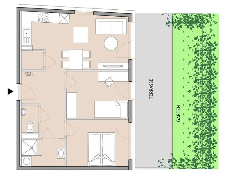 Moderne Wohnkultur: 3-Zimmer-Oase mit Garten in Graz-Gösting