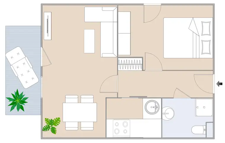 Moderne Neubauwohnung mit Balkon in zentraler Lage