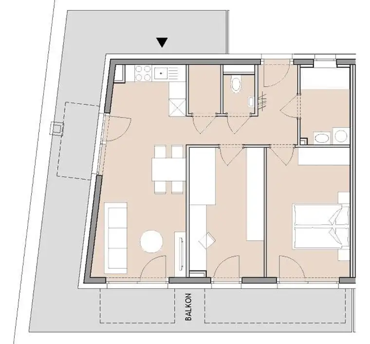 3-Zimmer-Penthouse mit Riesen-Terrasse in Graz-Gösting