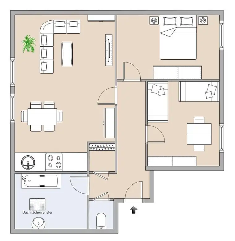 Ideale 3-Zimmer-Wohnung mit Gemeinschaftsgarten in Eibiswald