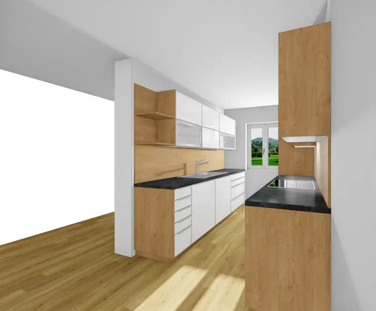 Erstbezug - moderne Singlewohnung im Wohnpark Galli mit Küche
