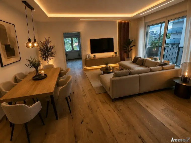 Kurzfristige Miete auch möglich - exklusive Designwohnung mit Westbalkon in Bestlage von Graz-Geidorf - beim Hasnerplatz mit Schloßbergblick