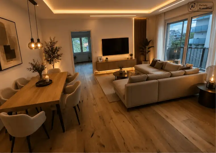 Kurzfristige Miete auch möglich - exklusive Designwohnung mit Westbalkon in Bestlage von Graz-Geidorf - beim Hasnerplatz mit Schloßbergblick