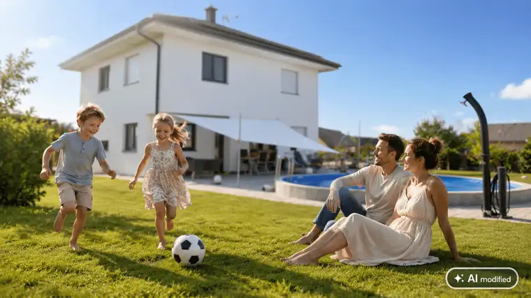 Modernes Toskana-Haus mit Salzwasserpool, PV und Erdwärme in Superior Lage