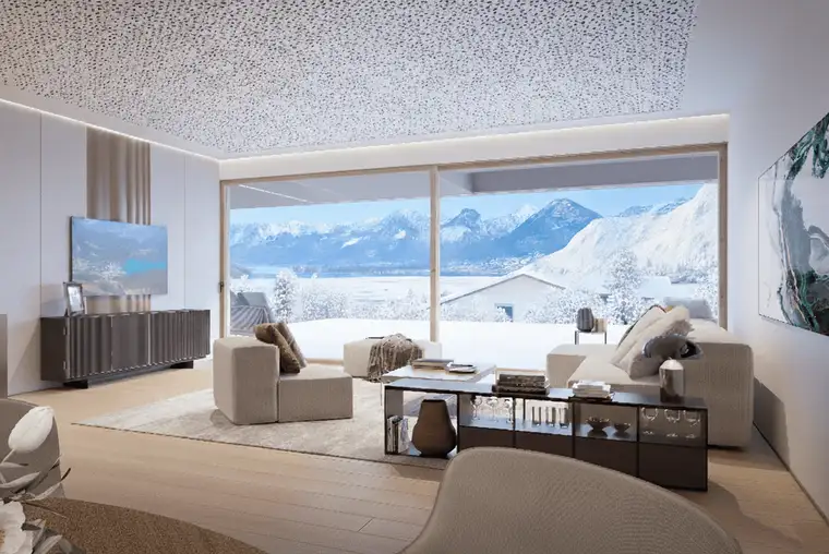 Family living deluxe: 4-Zimmer Garten/Poolwohnung, spektakulärer Wolfgangseeblick