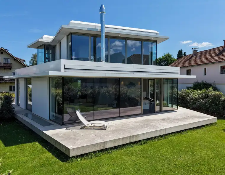 Luxuriöse Architekten-Stadtvilla mit unverbaubarem Untersbergblick in Salzburg - Maxglan / Erstbezug auf höchstem Niveau